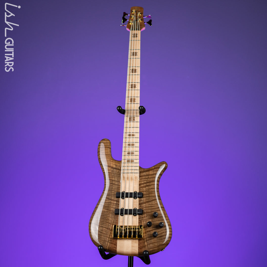 2022 Spector USA NS-5 5-String Bass Walnut Flame High Gloss