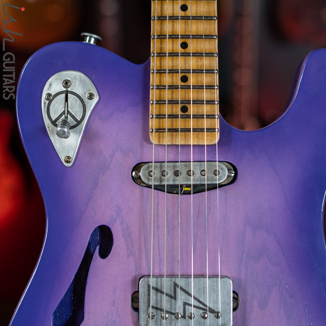 2019 Fraser Vintage Custom Tele Thinline Style Purple Burst