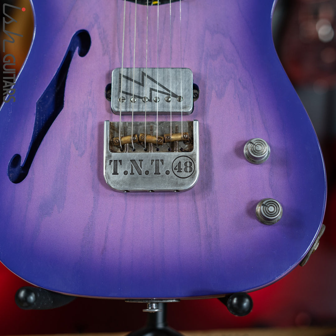 2019 Fraser Vintage Custom Tele Thinline Style Purple Burst