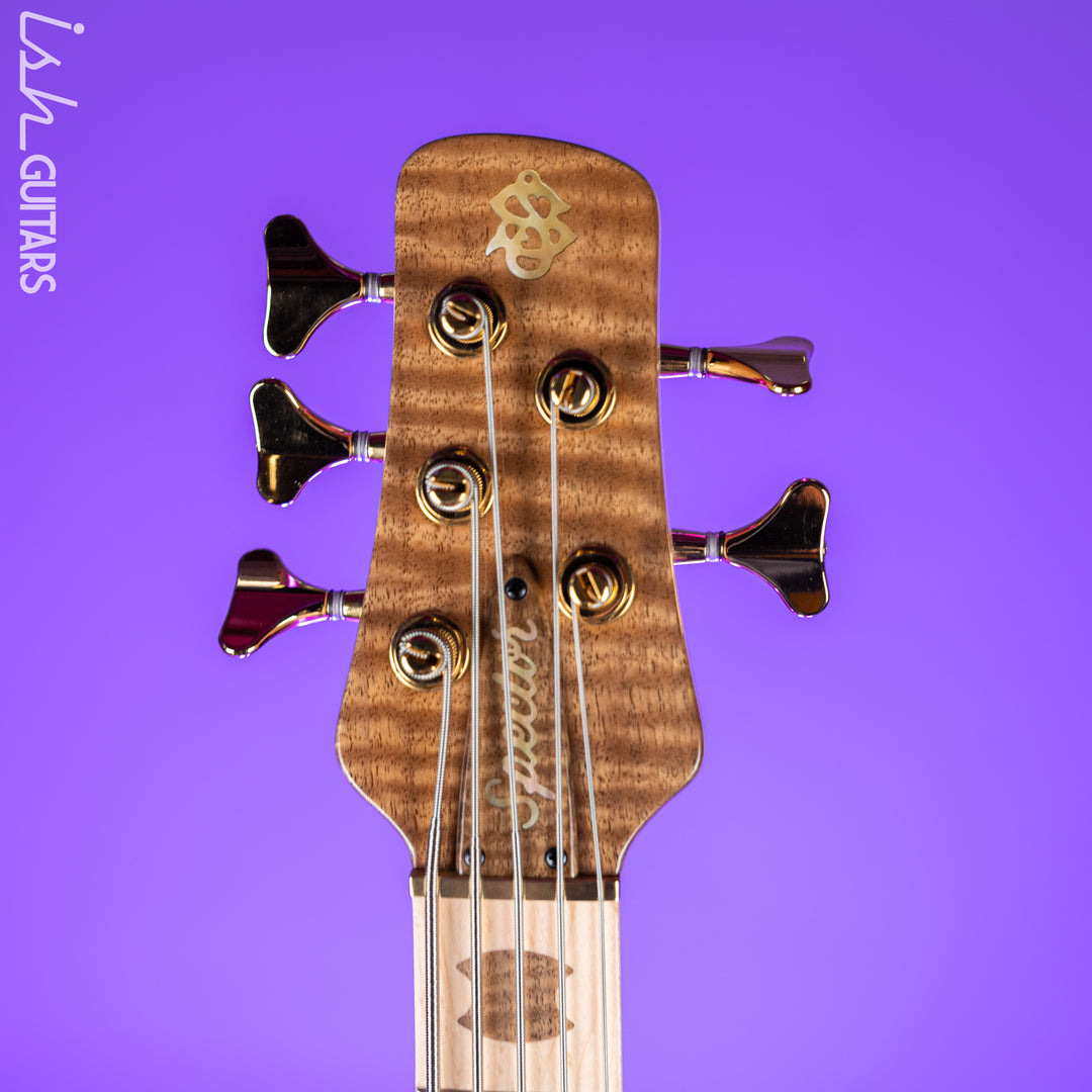 2022 Spector USA NS-5 5-String Bass Walnut Flame High Gloss