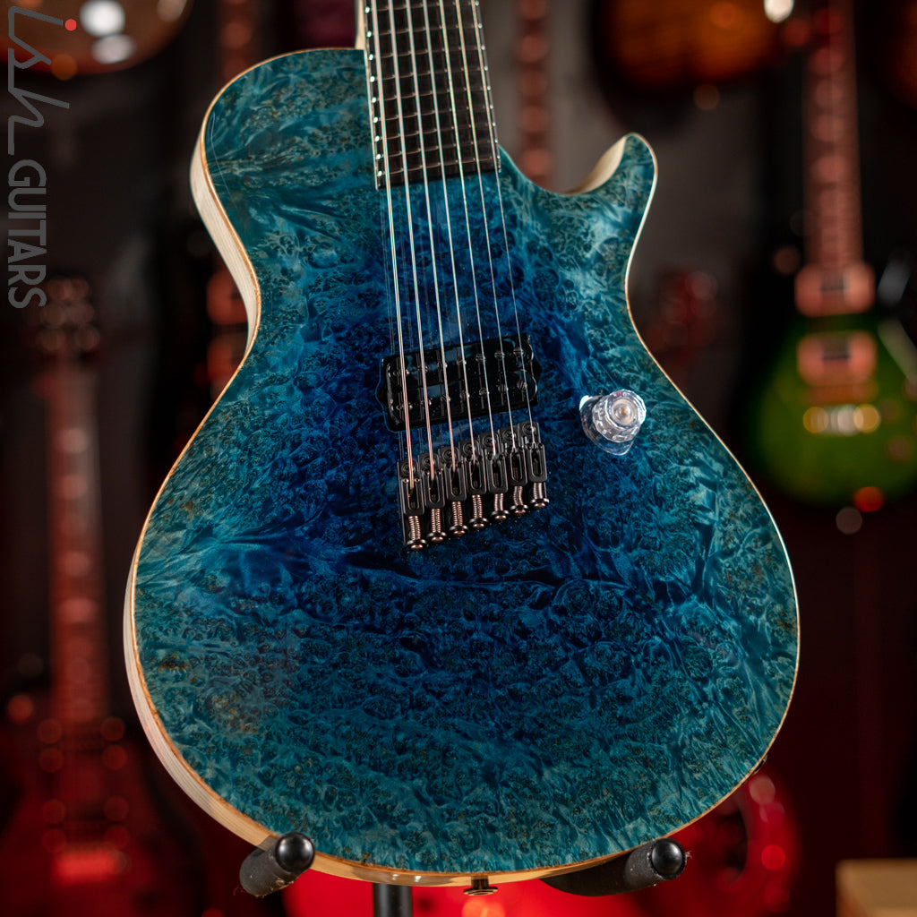 PRS Private Stock Singlecut 7-String Multiscale Reverse Aqua Violet Glow