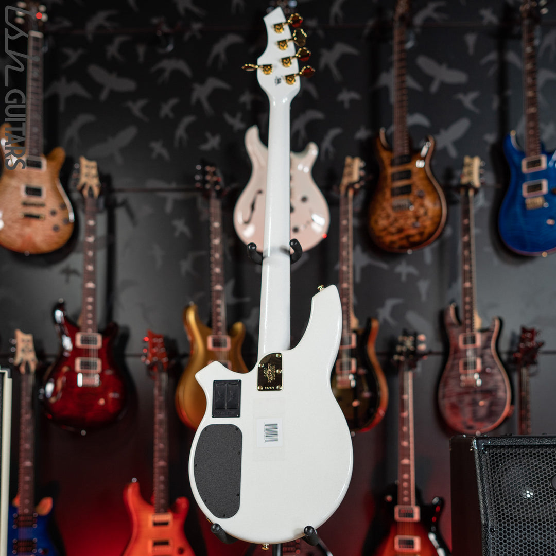 Ernie Ball Music Man BFR Crescendo Bongo 5 HH Bass White Sparkle Gloss