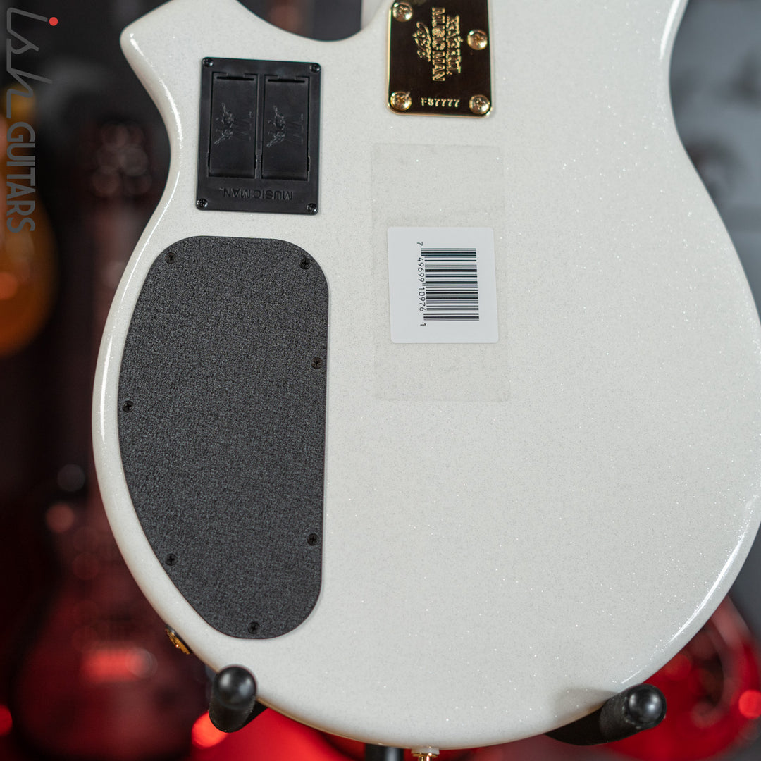 Ernie Ball Music Man BFR Crescendo Bongo 5 HH Bass White Sparkle Gloss