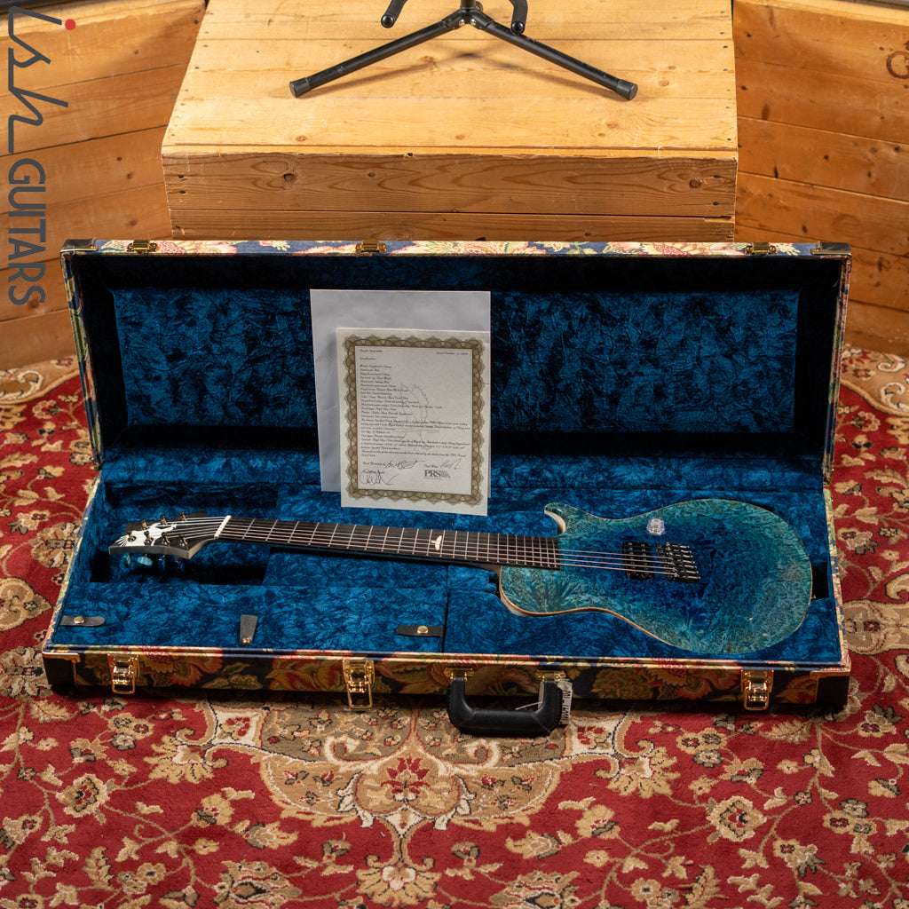 PRS Private Stock Singlecut 7-String Multiscale Reverse Aqua Violet Glow