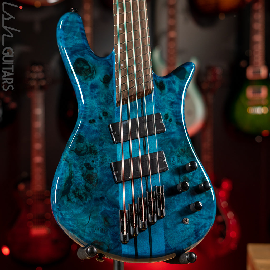 Spector NS Dimension 5 Multiscale Bass Black and Blue Gloss