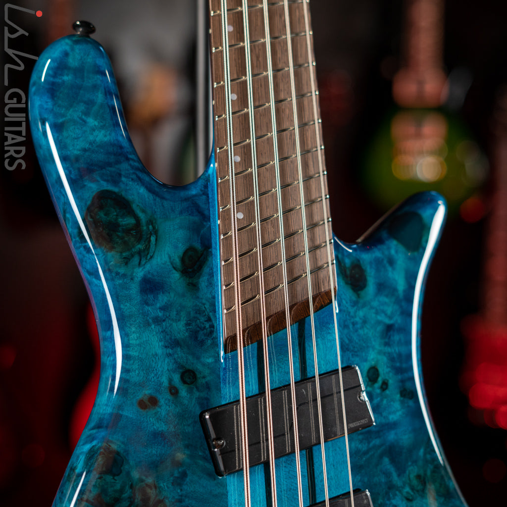 Spector NS Dimension 5 Multiscale Bass Black and Blue Gloss