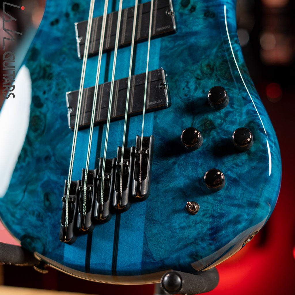 Spector NS Dimension 5 Multiscale Bass Black and Blue Gloss