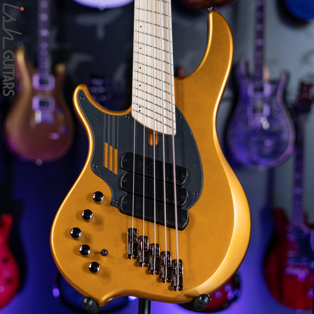 Dingwall NG-3 5-String Bass Left Handed Metallic Gold Matte