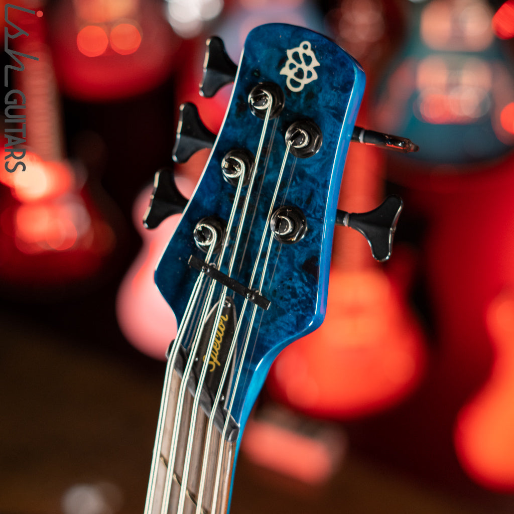 Spector NS Dimension 5 Multiscale Bass Black and Blue Gloss