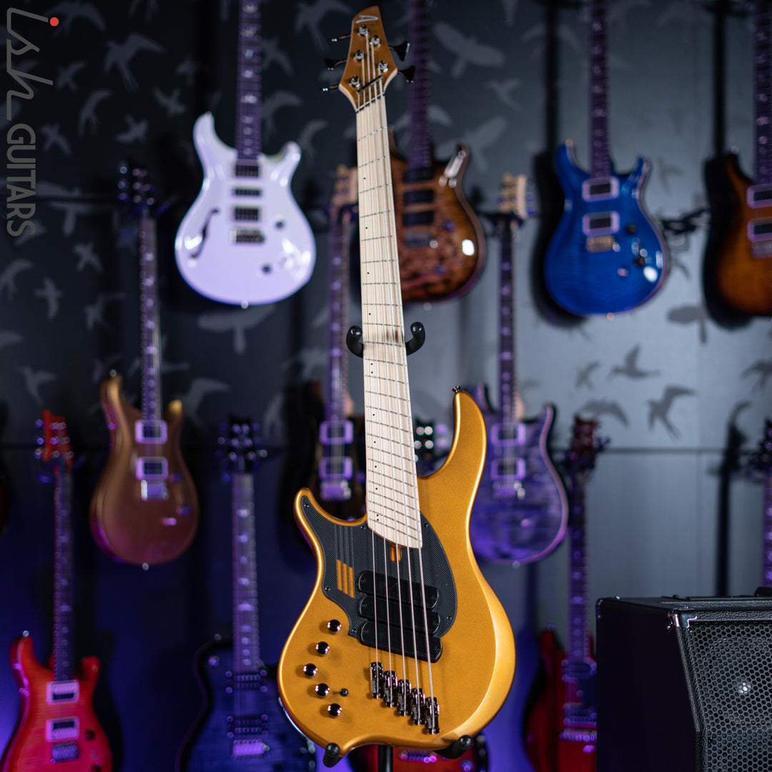 Dingwall NG-3 5-String Bass Left Handed Metallic Gold Matte
