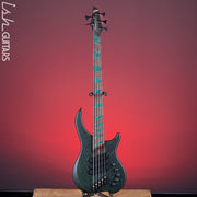 Dingwall ABZ 5-String Bass Black with Green Ceruse Satin