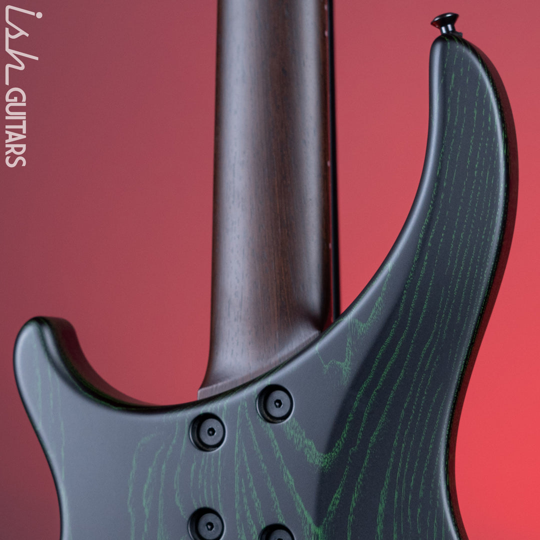 Dingwall ABZ 5-String Bass Black with Green Ceruse Satin – Ish Guitars