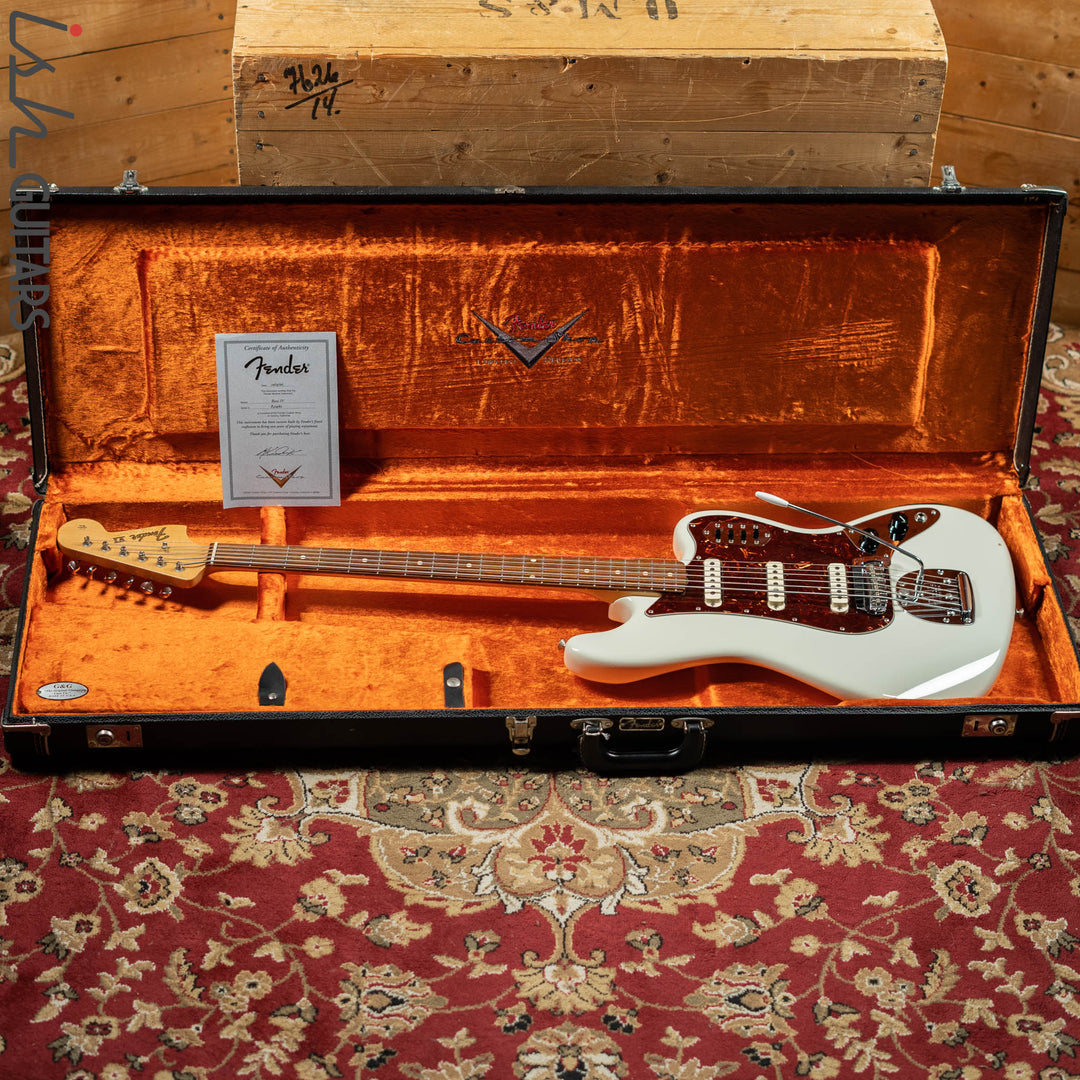 2006 Fender Bass VI Olympic White Masterbuilt Mark Kendrick