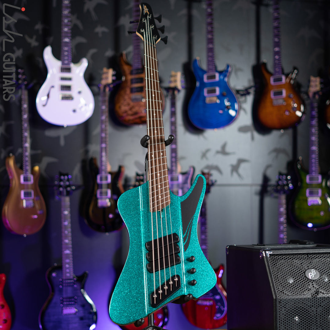 Dingwall D-Roc Standard 5-String Bass Aquamarine Metalflake Gloss