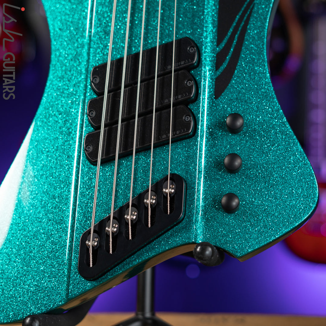 Dingwall D-Roc Standard 5-String Bass Aquamarine Metalflake Gloss