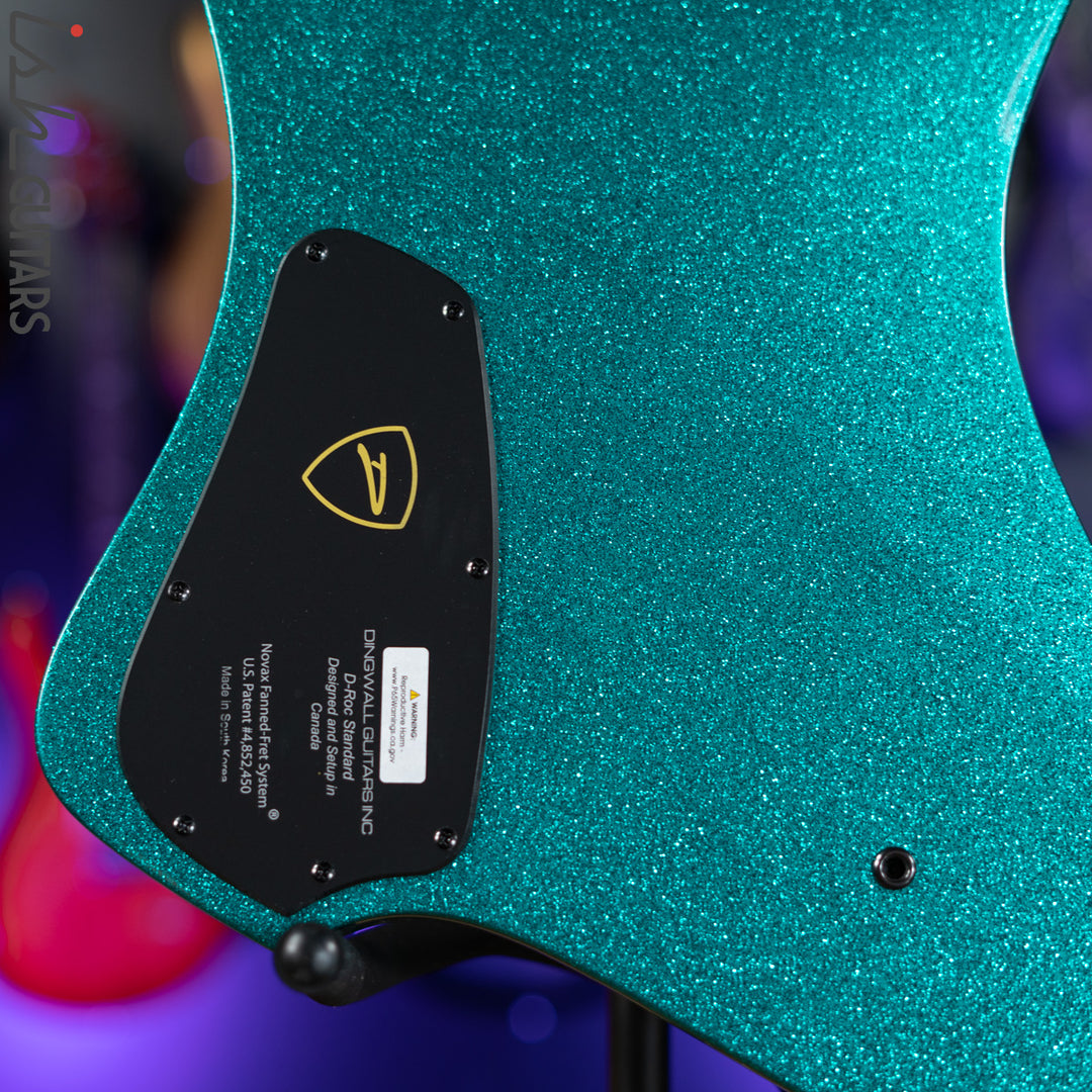 Dingwall D-Roc Standard 5-String Bass Aquamarine Metalflake Gloss