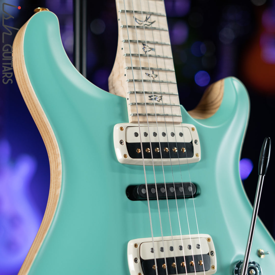 PRS Wood Library Modern Eagle V Satin Seafoam Green