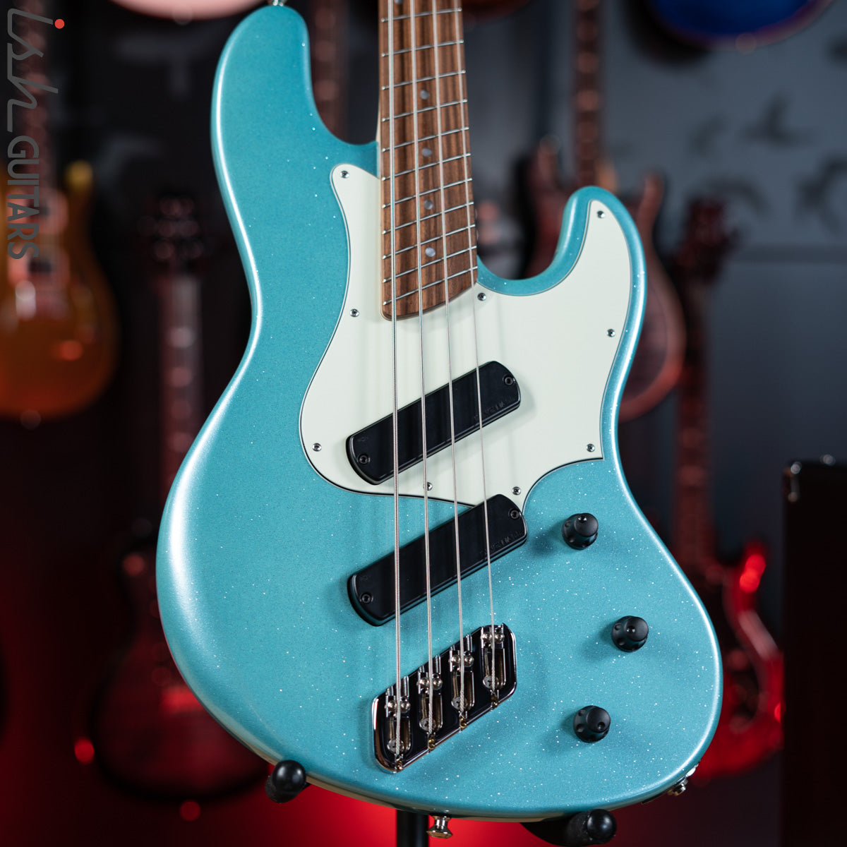 Dingwall Super J 4-String Bass Ocean Turquoise Sparkle Gloss – Ish