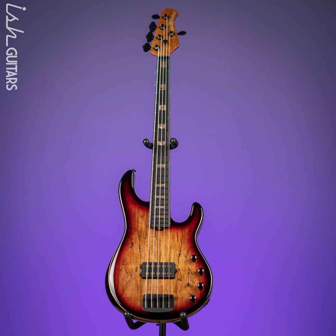 Ernie Ball Music Man Sting Ray 5 35th Anniversary String Bass Spalted Sunburst