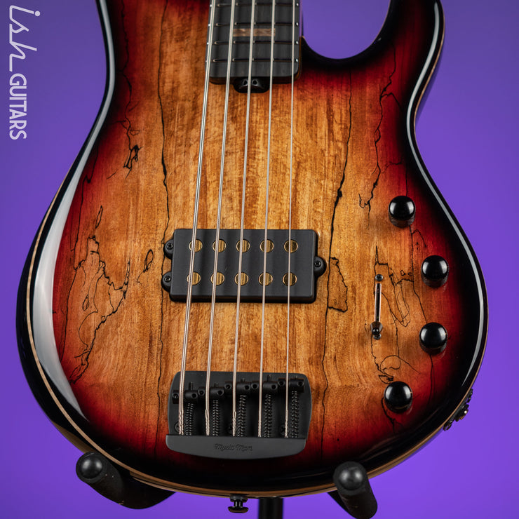 Ernie Ball Music Man Sting Ray 5 35th Anniversary String Bass Spalted Sunburst