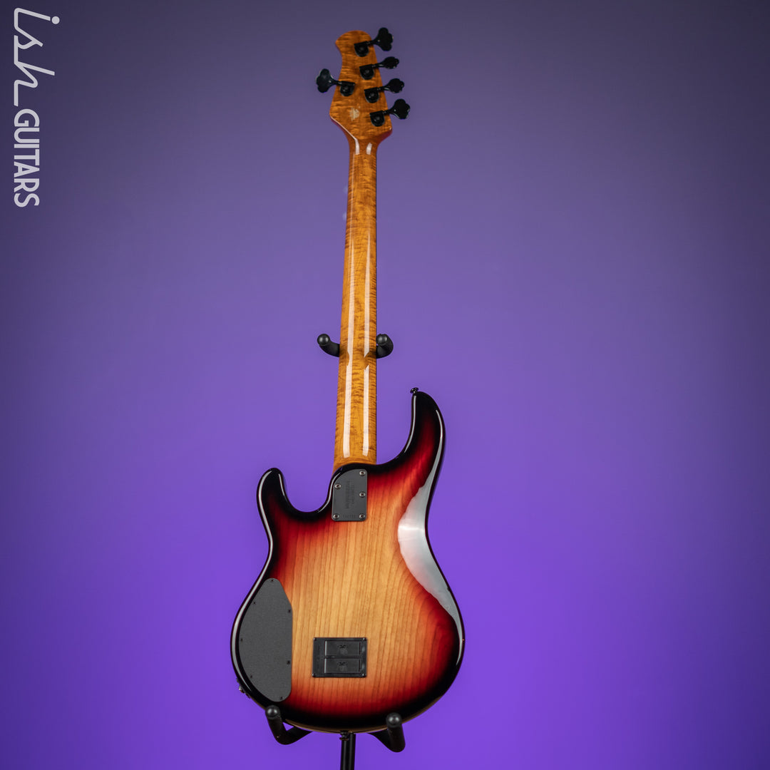 Ernie Ball Music Man Sting Ray 5 35th Anniversary String Bass Spalted Sunburst