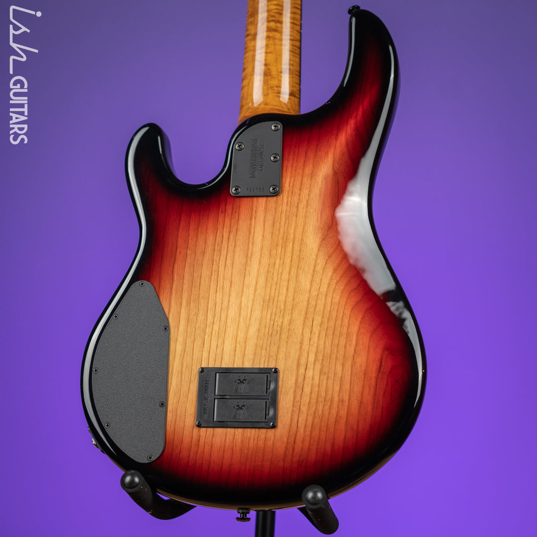 Ernie Ball Music Man Sting Ray 5 35th Anniversary String Bass Spalted Sunburst