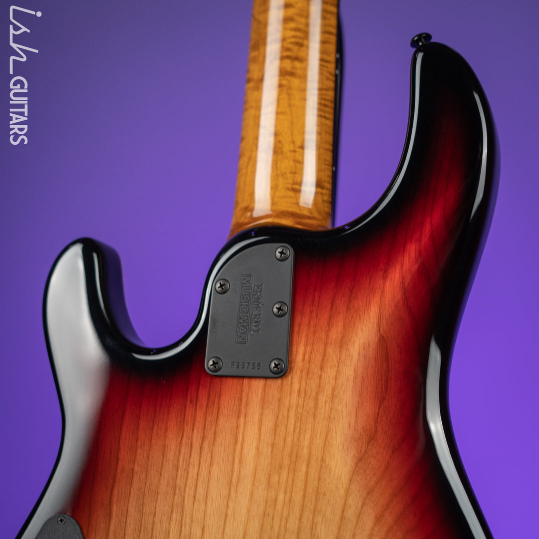 Ernie Ball Music Man Sting Ray 5 35th Anniversary String Bass Spalted Sunburst