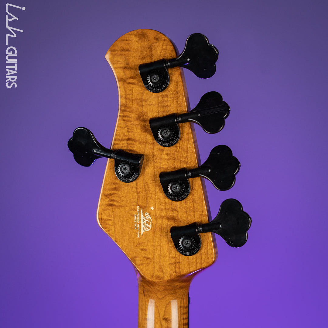 Ernie Ball Music Man Sting Ray 5 35th Anniversary String Bass Spalted Sunburst