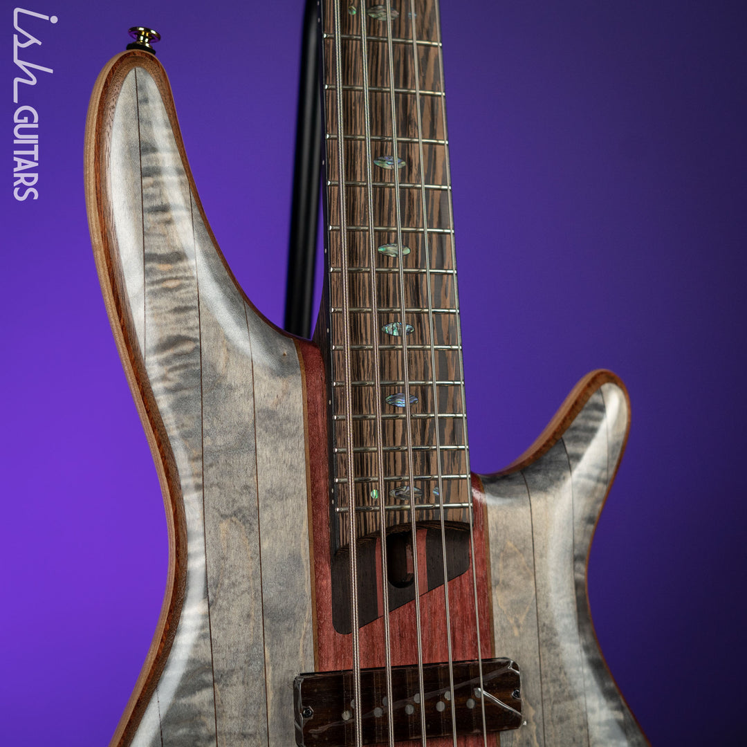 Ibanez SR5CMDX Premium 5-String Bass Black Ice Low Gloss Demo