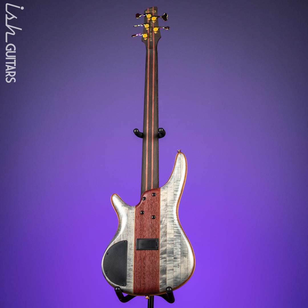 Ibanez SR5CMDX Premium 5-String Bass Black Ice Low Gloss Demo