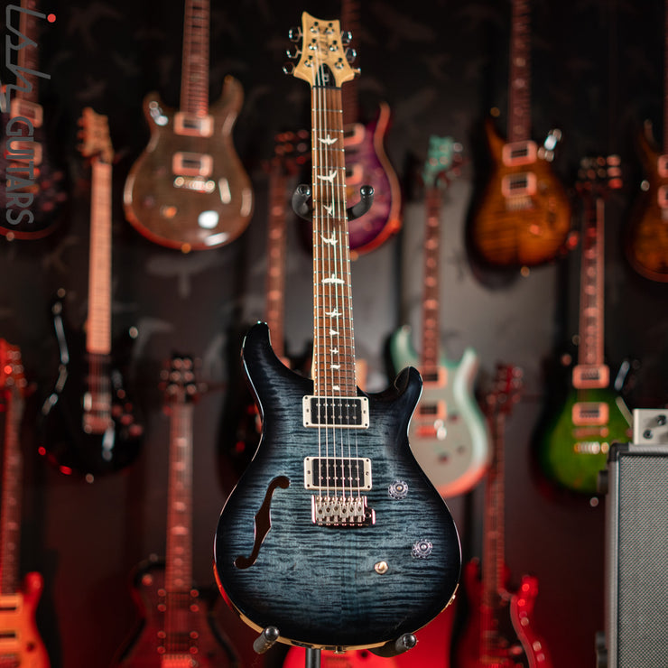 2021 PRS CE 24 Semi-Hollow Faded Whale Blue Smoked Wrap