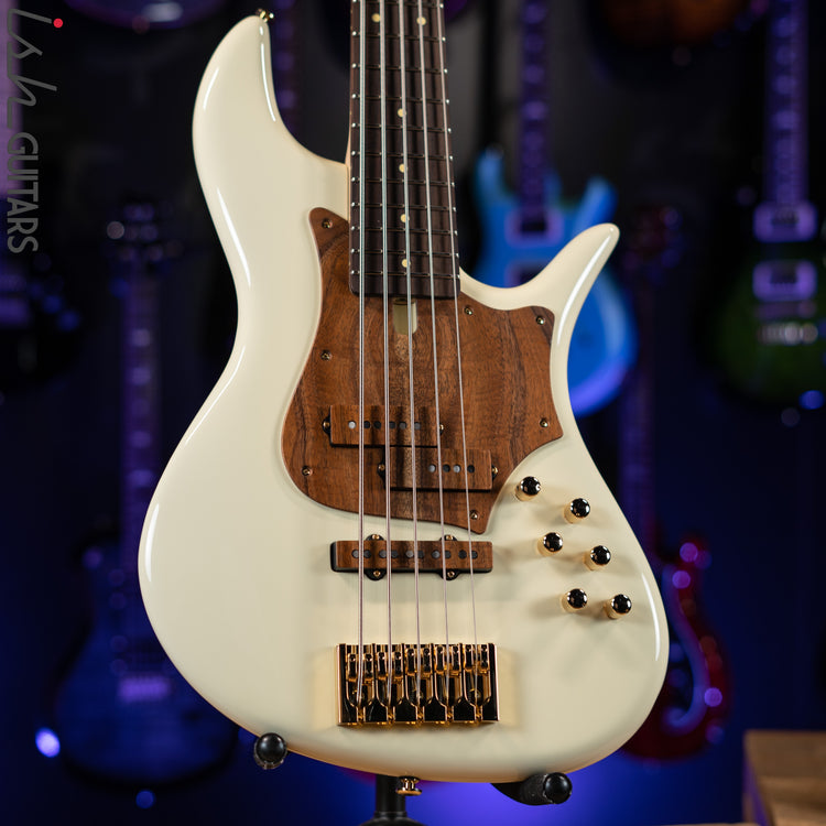 F Bass VF5-PJ Olympic White – Ish Guitars
