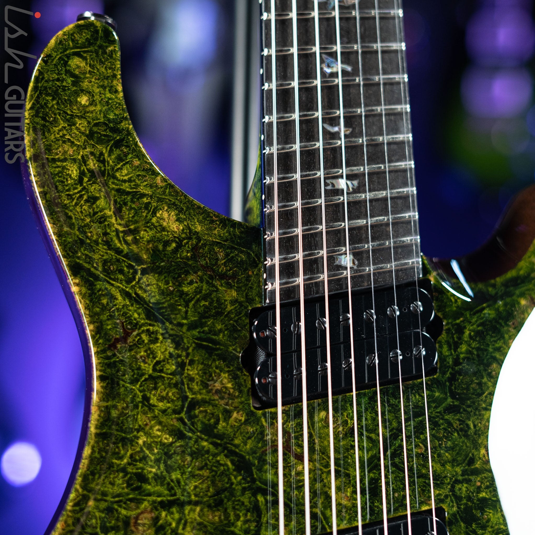 PRS Private Stock Custom 24 Multi-scale 7-String Burl Maple