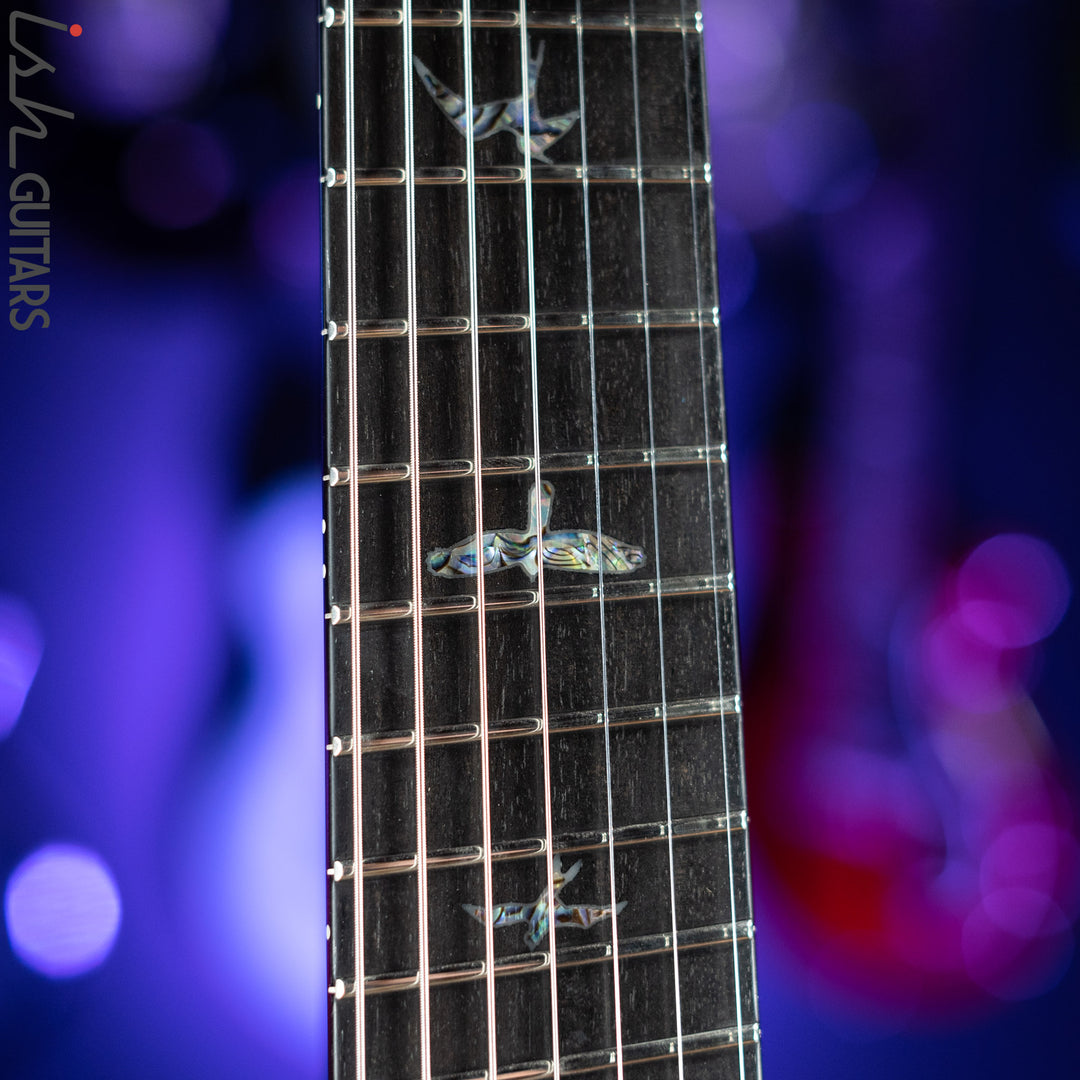 PRS Private Stock Custom 24 Multi-scale 7-String Burl Maple Rainforest Green Gloss