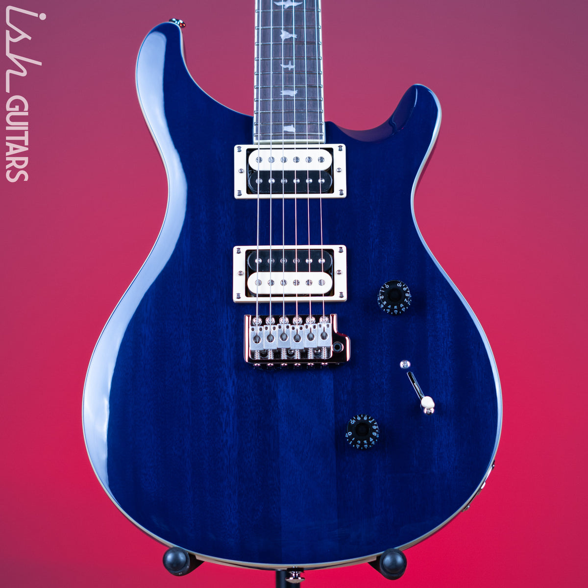 PRS SE Standard 24 Electric Guitar Translucent Blue Demo – Ish Guitars
