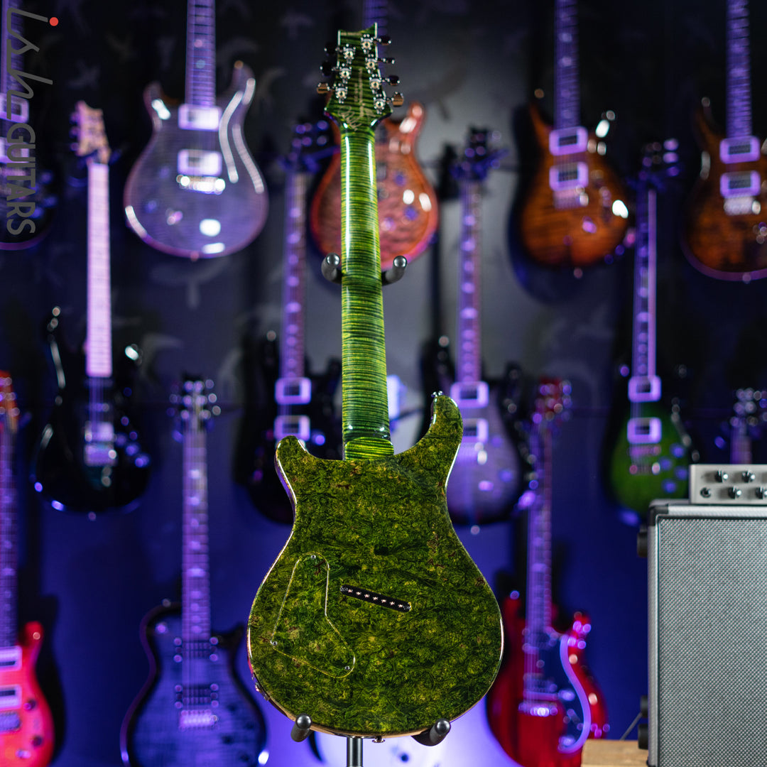 PRS Private Stock Custom 24 Multi-scale 7-String Burl Maple Rainforest Green Gloss