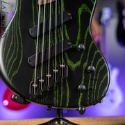 Dingwall Super-J 5-String Bass Satin Black with Green Ceruse