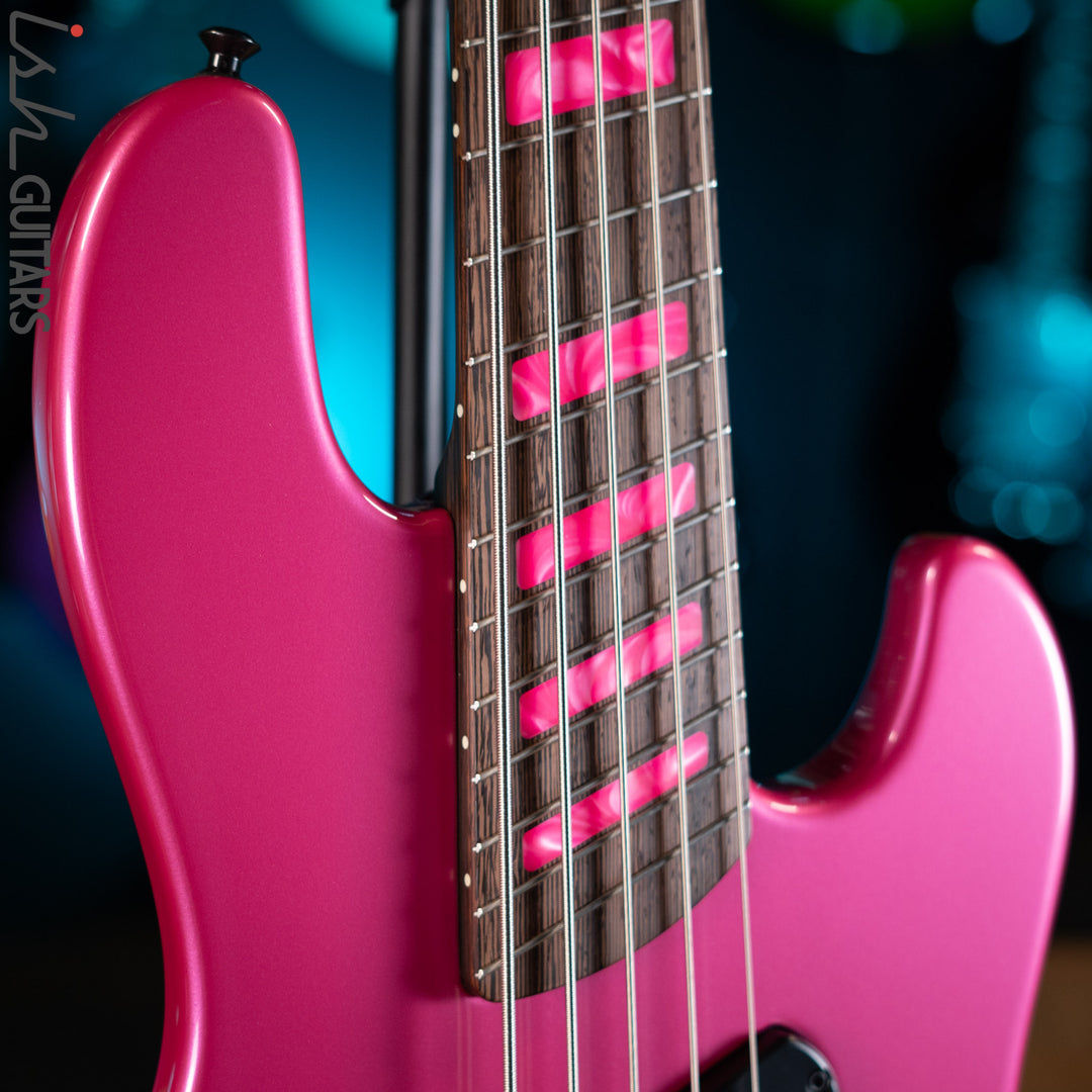 Dingwall Super J 5-String Bass Pink Metallic Gloss