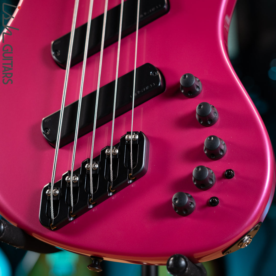 Dingwall Super J 5-String Bass Pink Metallic Gloss