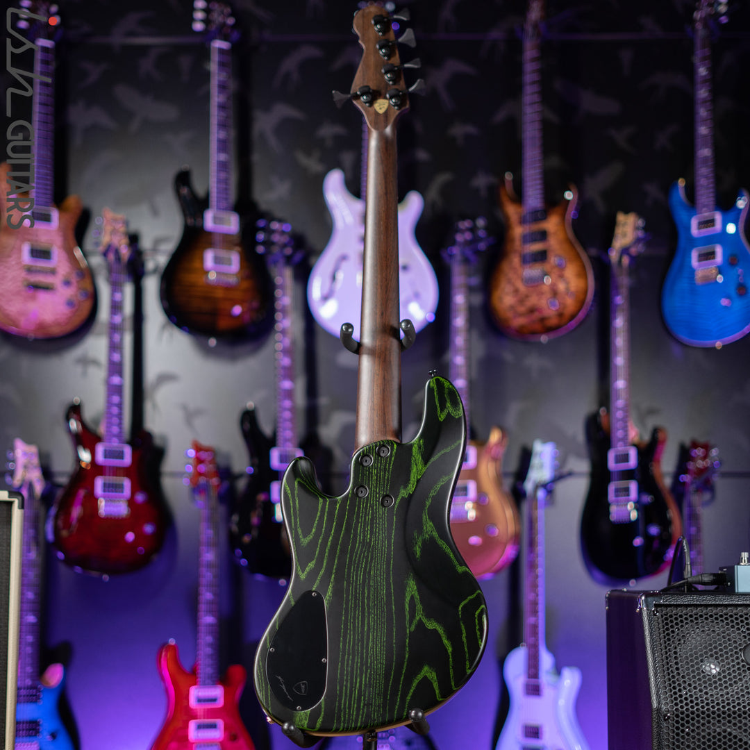Dingwall Super-J 5-String Bass Satin Black with Green Ceruse