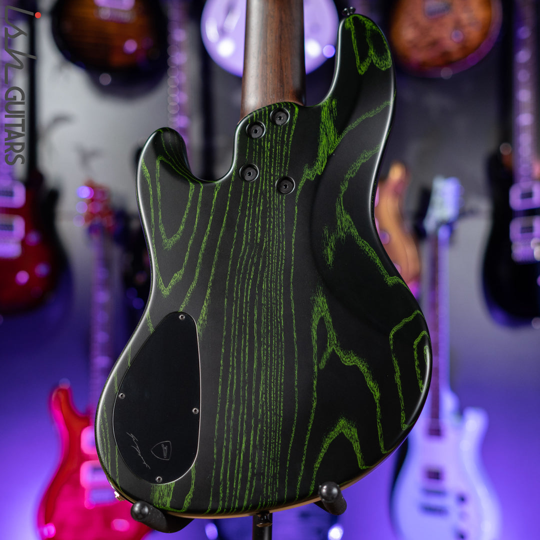 Dingwall Super-J 5-String Bass Satin Black with Green Ceruse