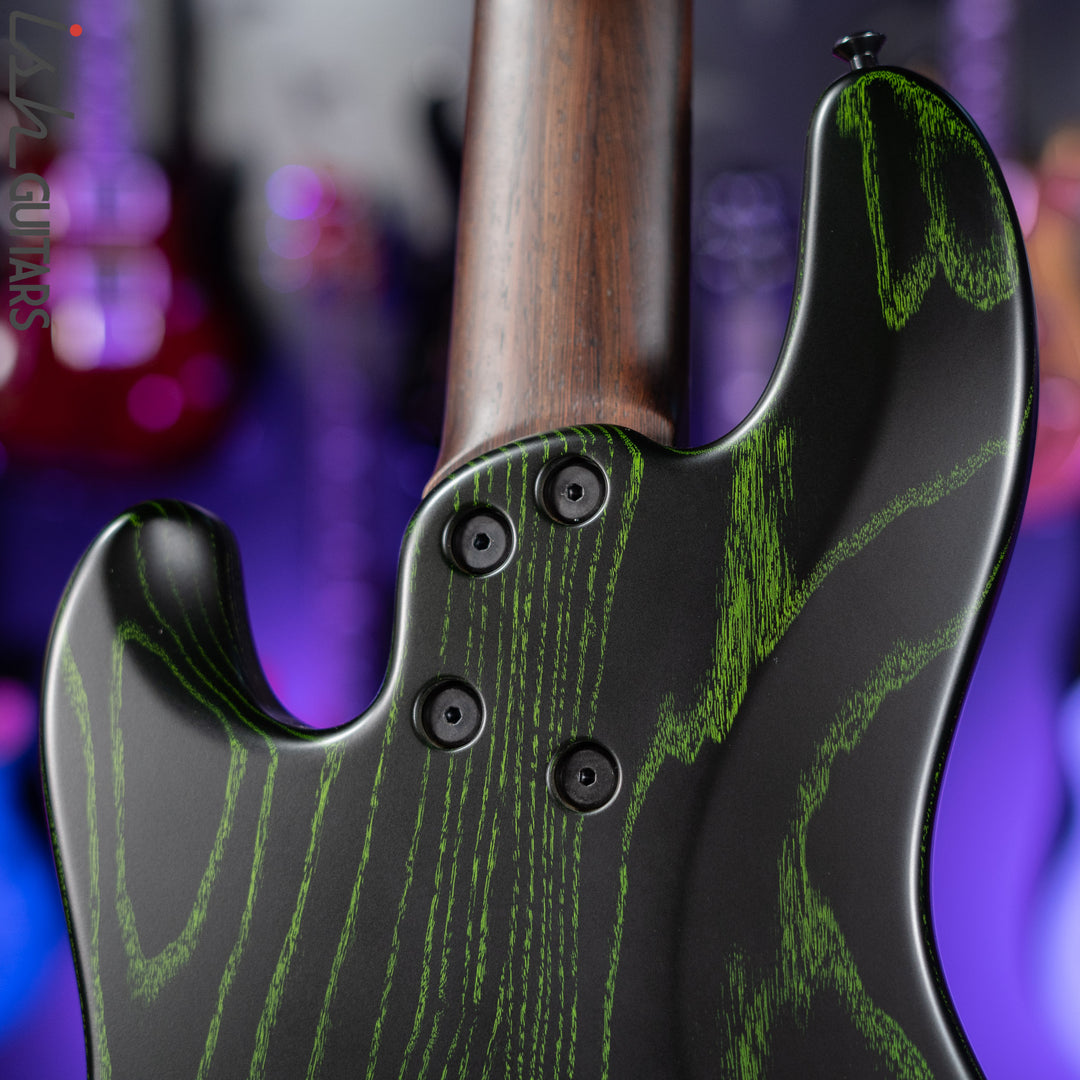 Dingwall Super-J 5-String Bass Satin Black with Green Ceruse