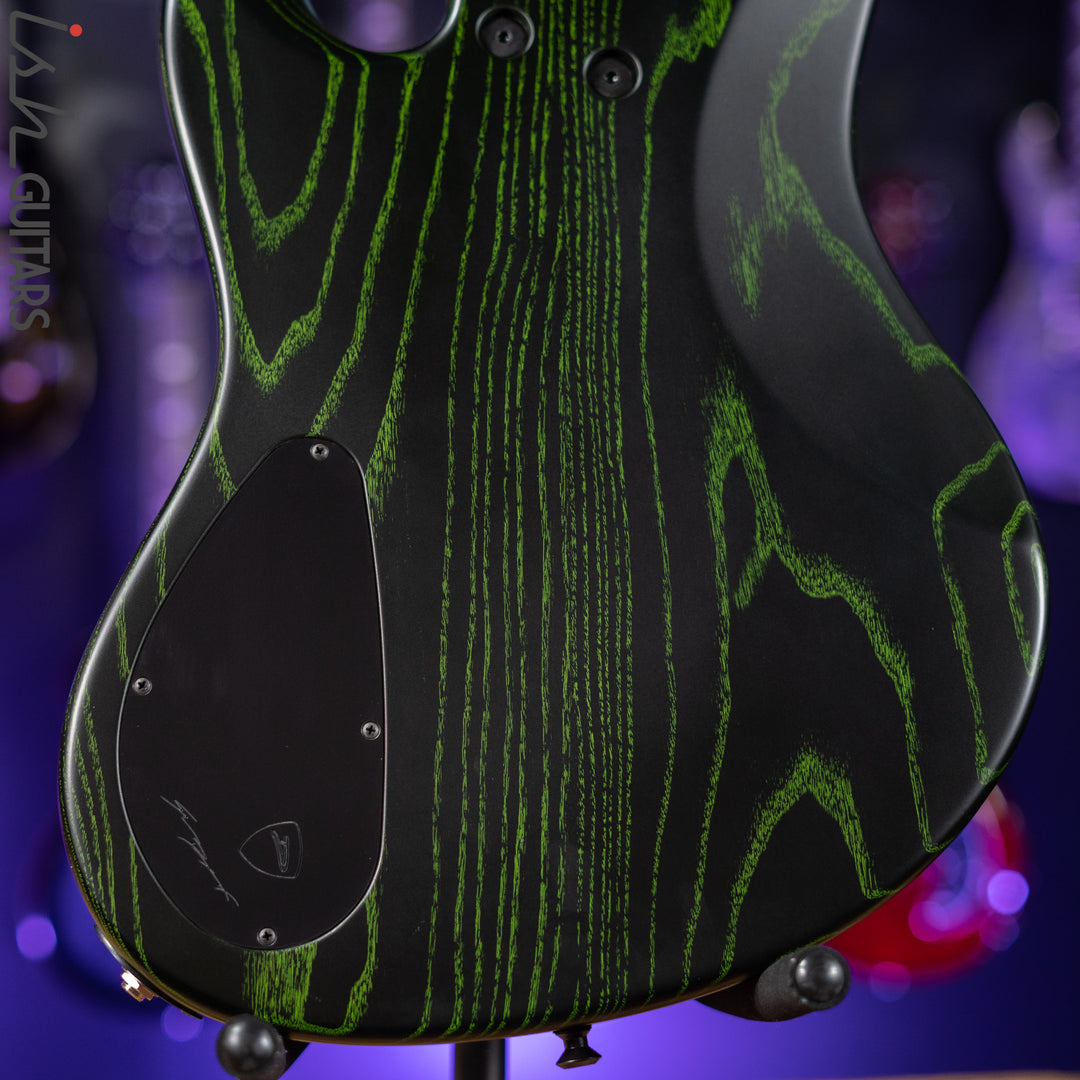 Dingwall Super-J 5-String Bass Satin Black with Green Ceruse