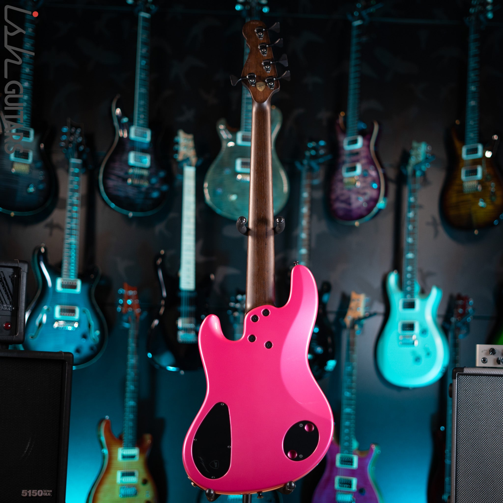 Dingwall Super J 5-String Bass Pink Metallic Gloss – Ish Guitars