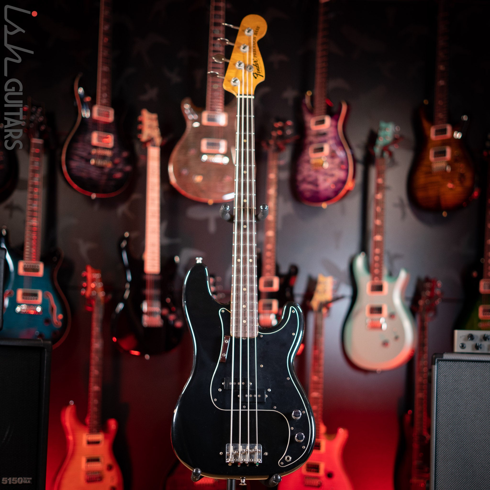 1976 Fender Precision Bass Black – Ish Guitars