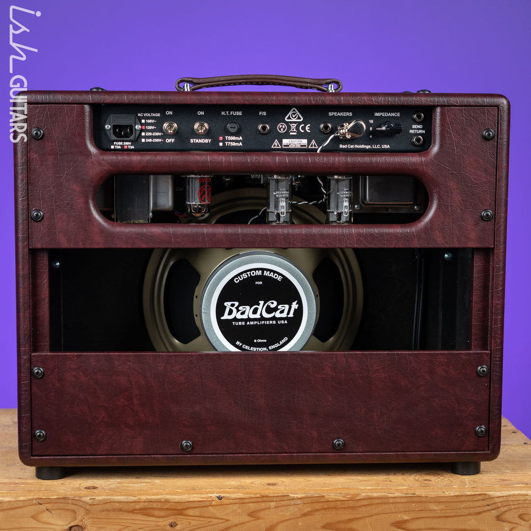 Bad Cat Hot Cat 30R Handwired Series 1x12" 30W Guitar Combo Amplifier Wine Red