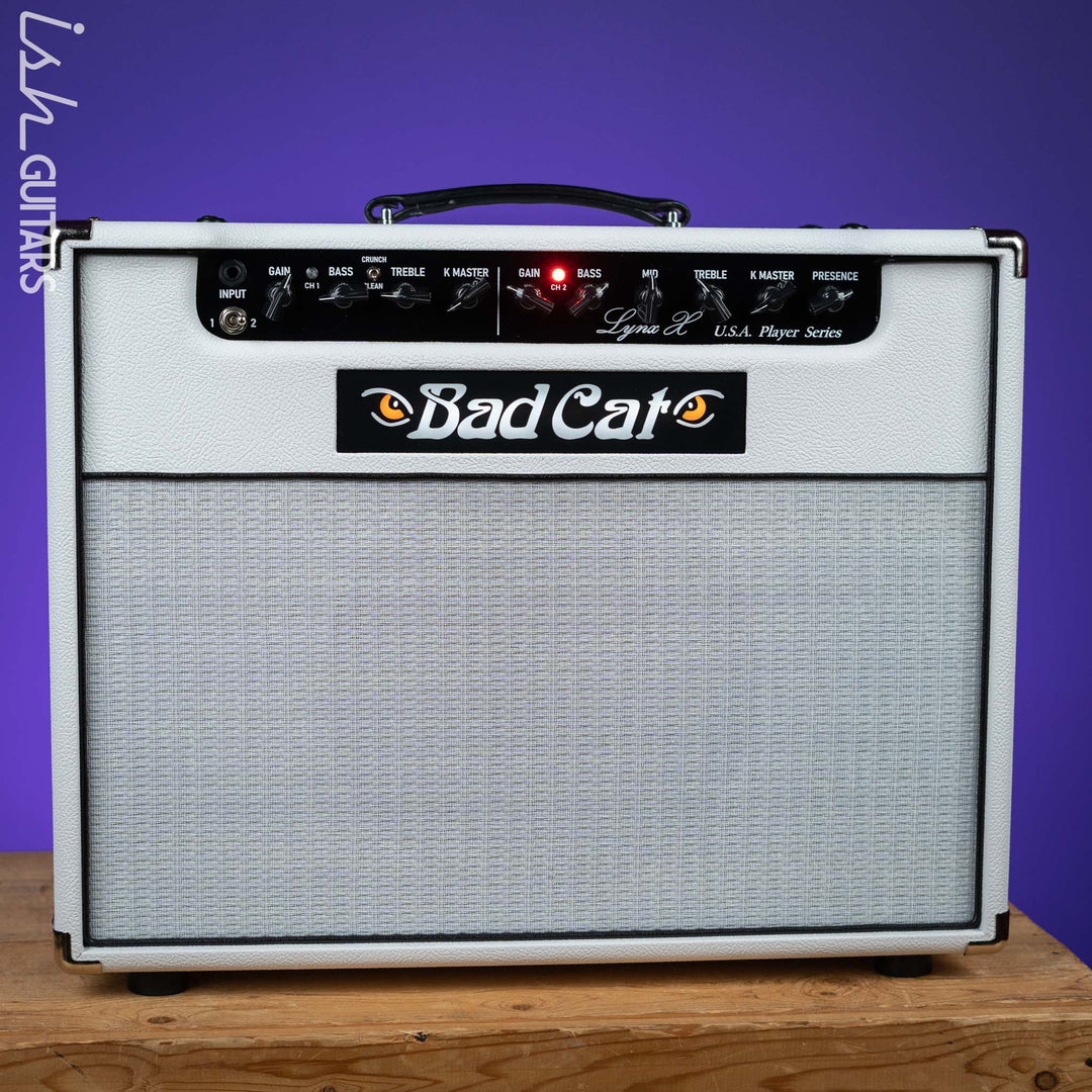 Bad Cat Lynx X USA Player Series 1x12 40W Guitar Combo Amplifier White Tolex