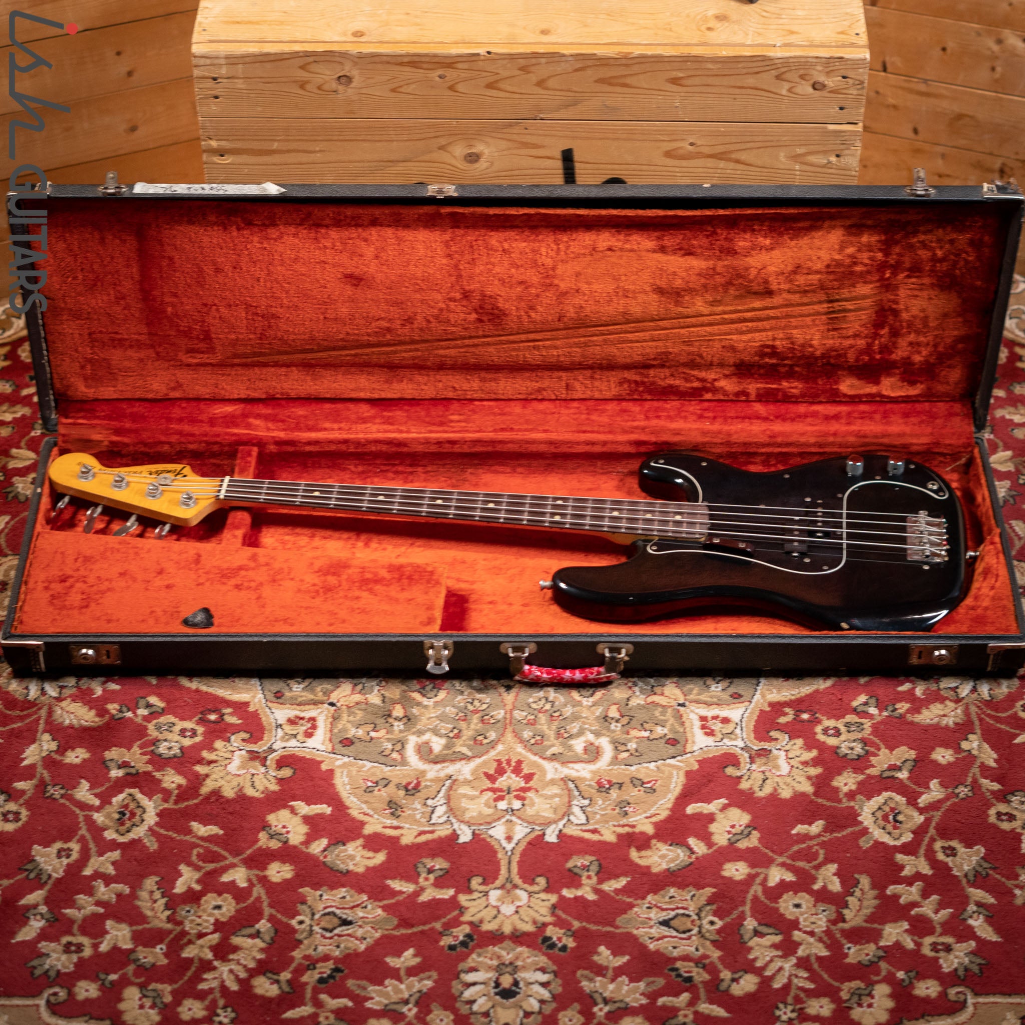 1976 Fender Precision Bass Black – Ish Guitars
