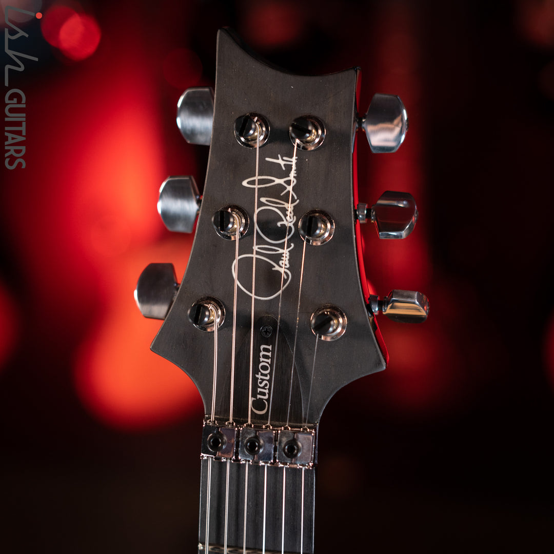 PRS Custom 24 Floyd Rose Black Gloss Amber Binding