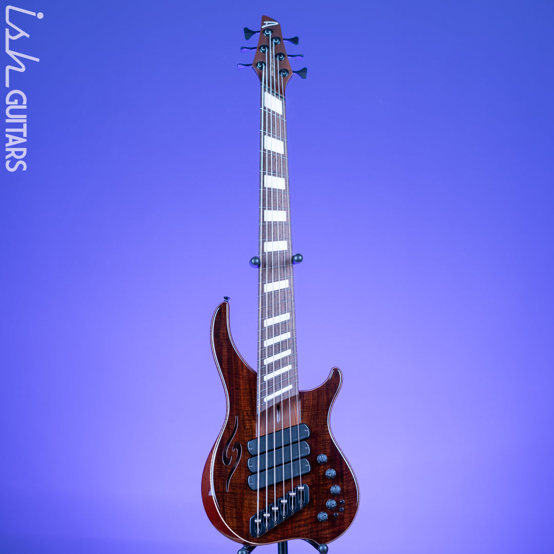 Dingwall Afterburner II 6-String Bass Natural Chambered Walnut NAMM 2022